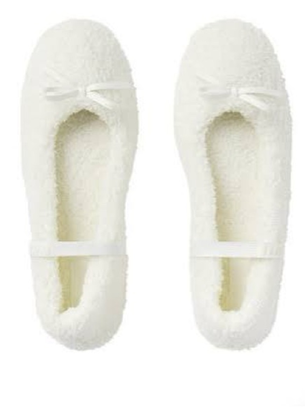 NWT $65 SKIMS Cozy Ballet Slipper in White Size 6M